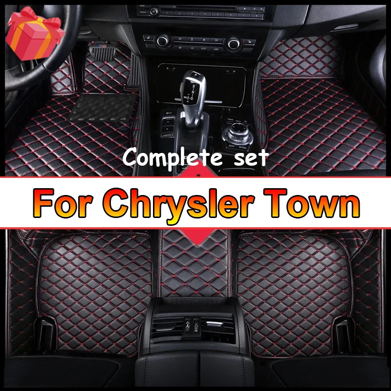 Car Floor Mat For Chrysler Town & Country 7 Seat 2013~2016 Waterproof Protection Pad Carro Rear Trunk Floor Mat Car Accessories