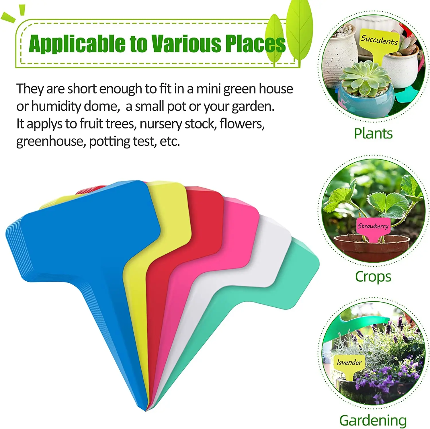 50/ 100/ 500PCS Plastic Plant Labels 2.4\