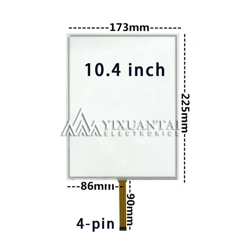 1pcs  10.4 inch touch screen 4-wire  standard screen resistive new industrial  display external screen touch pad  New