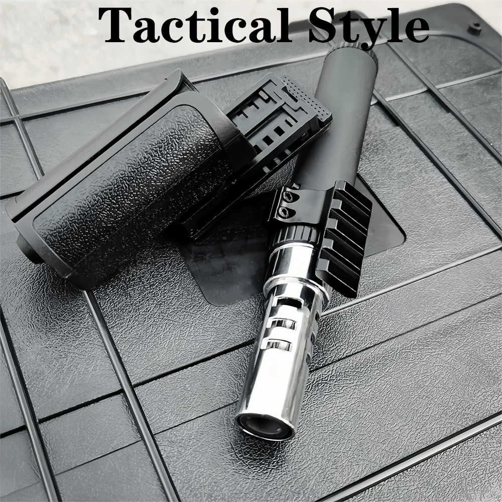 Tactical Torch Lighter Set, 360 Rotating Holster for Candles Grill BBQ Fireplaces Camping Survival（NO Gas）