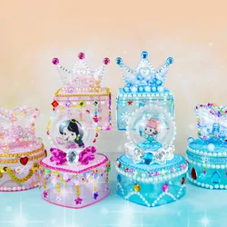 Princess Fantasy Crystal Box Girls DIY Storage Box Handmade Material Pack Set Educational Toys