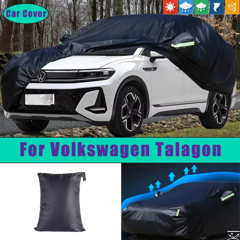 

Car Full Outer Covers Outdoor Waterproof Dustproof Sun Rain Snow Protection Exterior Car Accessories For Volkswagen Talagon