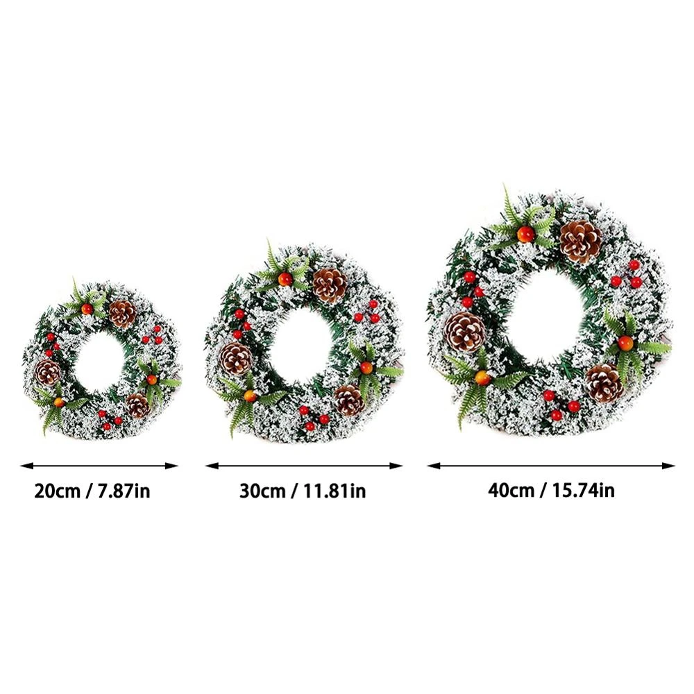 for Door Decor Shop Window Window Props Hanging Decor Pine Needle Xmas Ornaments Christmas Wreath Christmas Decoration Garland