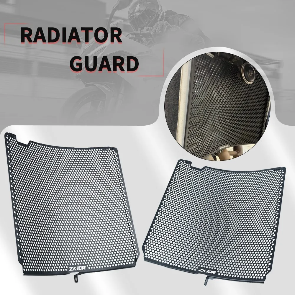 

For Kawasaki NINJA ZX-10R ZX10R 2008-2020 2019 2018 New Radiator Grille Guard Cover 2017 2016 2015 2014 2013 2012 2011 2010 2009