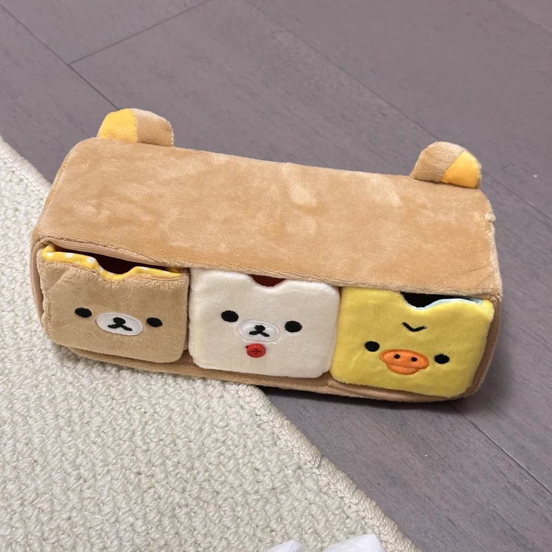 Cartoon Easy Bear Anime Wardrobe Drawer Compartment Box Rilakkuma Fun Staterery Decoration Desktop toyStorage Girl Birthday Gift