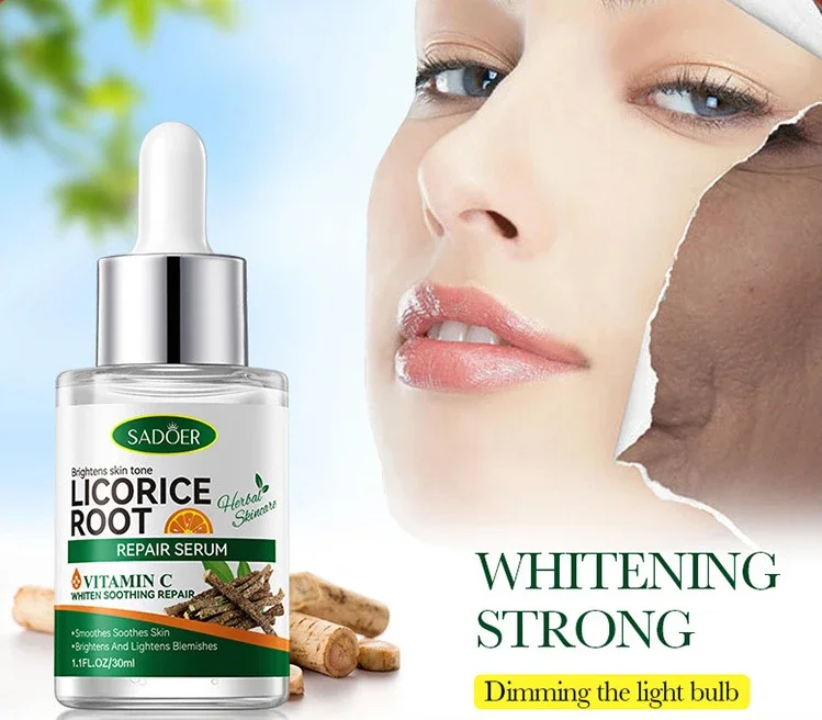 30 ml Licorice VC Moisturizing Whitening Repair Essence Brightening Essence Whitening Face Serum