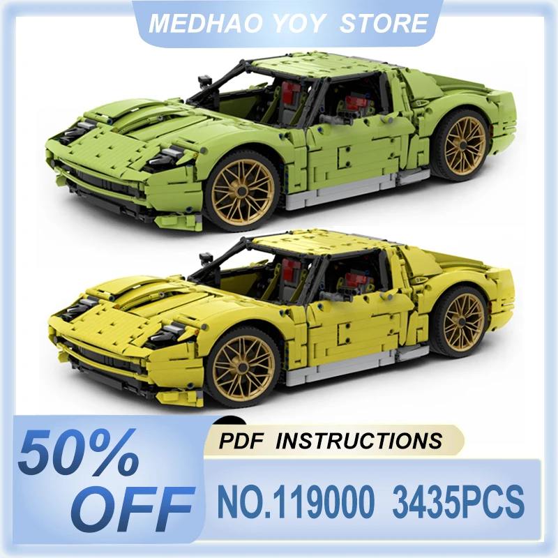 

Display-worthy MOC-119000 Technical Green Super Sports Vehicle I8 42115 Buidling Block Brick Puzzle DIY Toys Birthday Gifts Kids