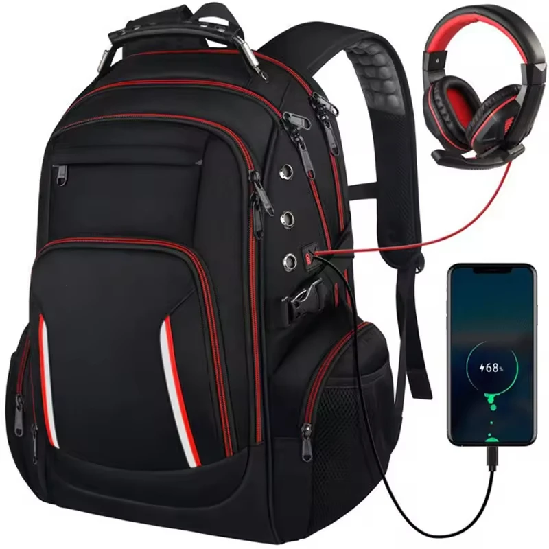 Multifunction 40l Rfid Mochilas Usb Bags for Men Business Bagpack Travel 15.6inch Laptop Backpack