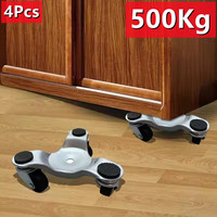 500Kg Triangle Moving Furniture Lifter 3 Wheels Metal Moving Tool Sofa Lifter Household Moving Tool Manual Tool Combination 4Pcs