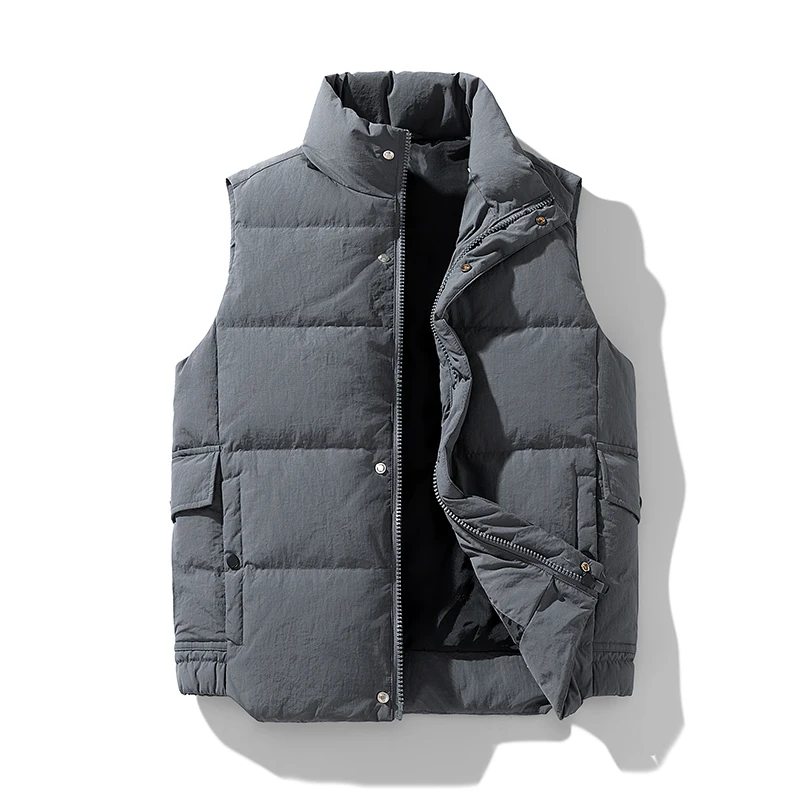 Lightweight Thick Sleeveless Coat Winter Warm Padded Waistcoat Male Clothe High Quality Duck Down Jacket Men Causal Fashion Vest