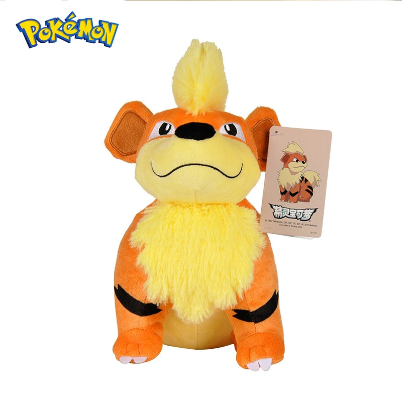 Pokemon Kawaii Growlithe Plush Toy Cartoon & Cute Stuffed Doll Children's Toy Birthday Present