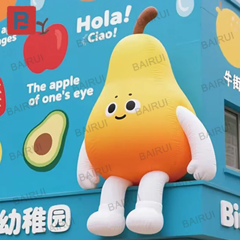 

Inflatable pears with blowers, fruit air molds, outdoor square and shopping mall activity decoration props