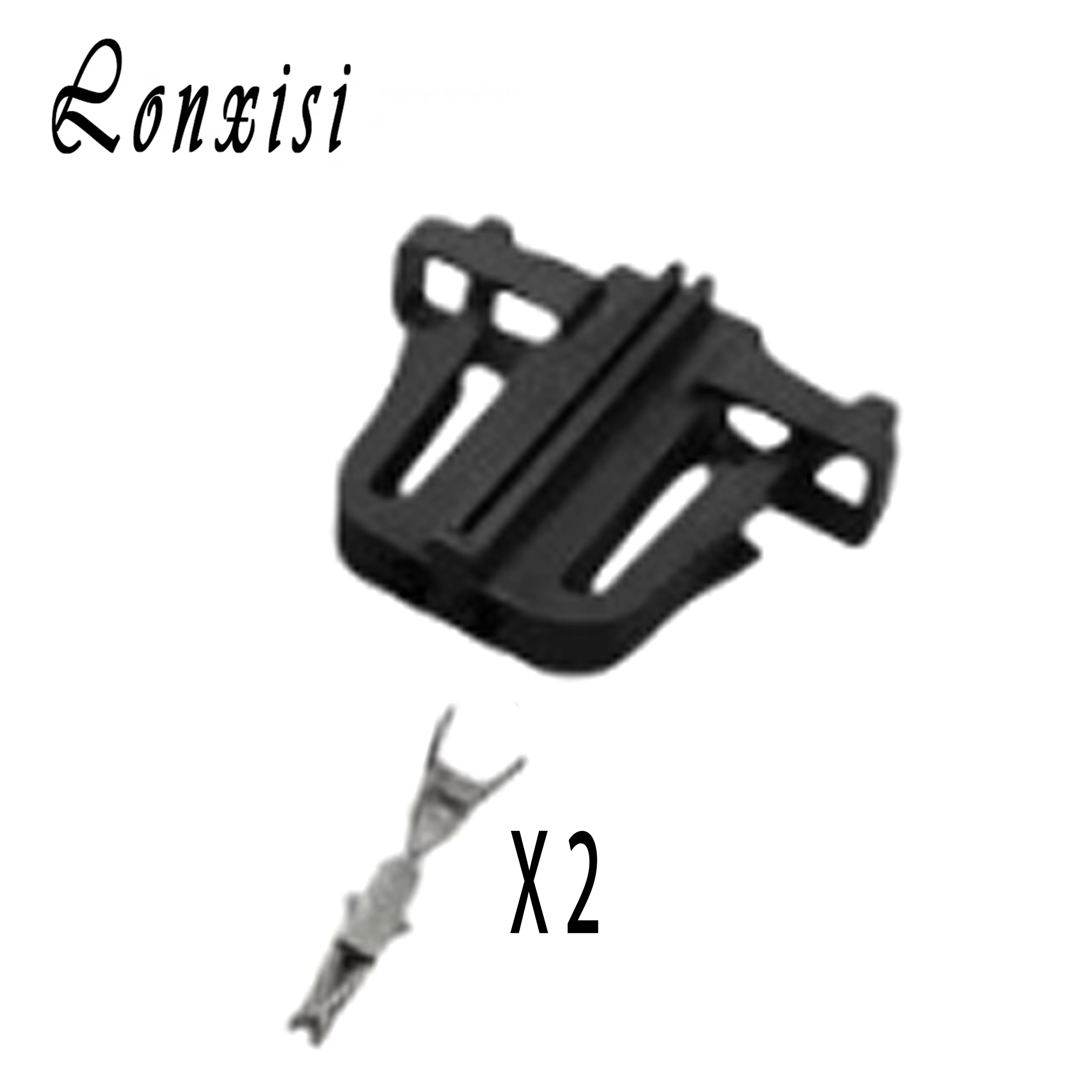 Connettore Elettrico Auto a 2 Pin 1J0971972 3B0972712 Nero per Luce Targa e Bagagliaio, Maschio e Femmina 1.5MM