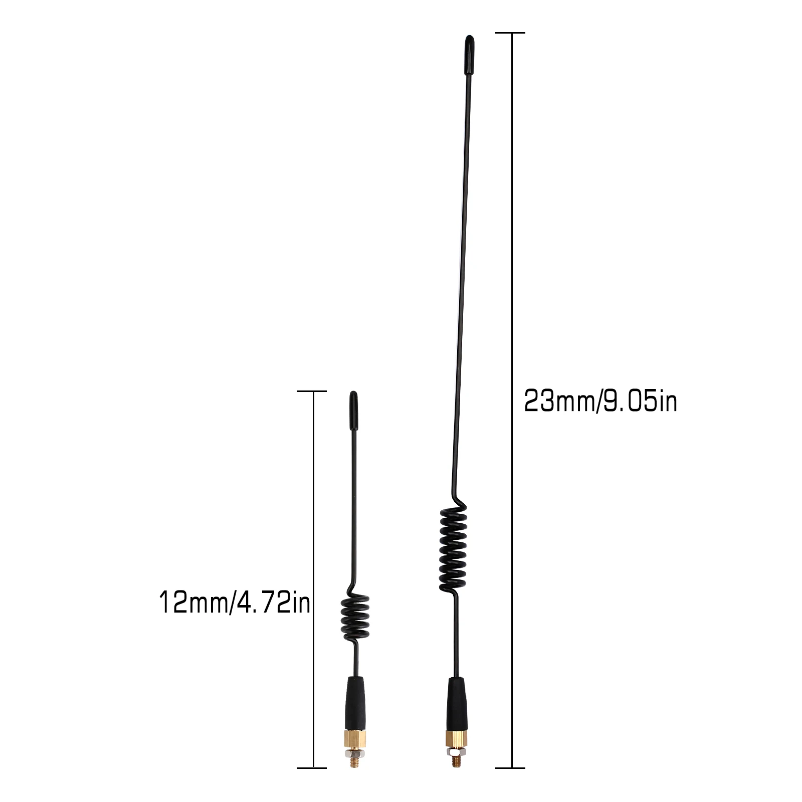 INJORA RC Car Metal Decoration Antenna 12cm/23cm for 1:10 RC Crawler Axial SCX10 90046 TRX4 TRX6 Redcat Gen8 MST CFX