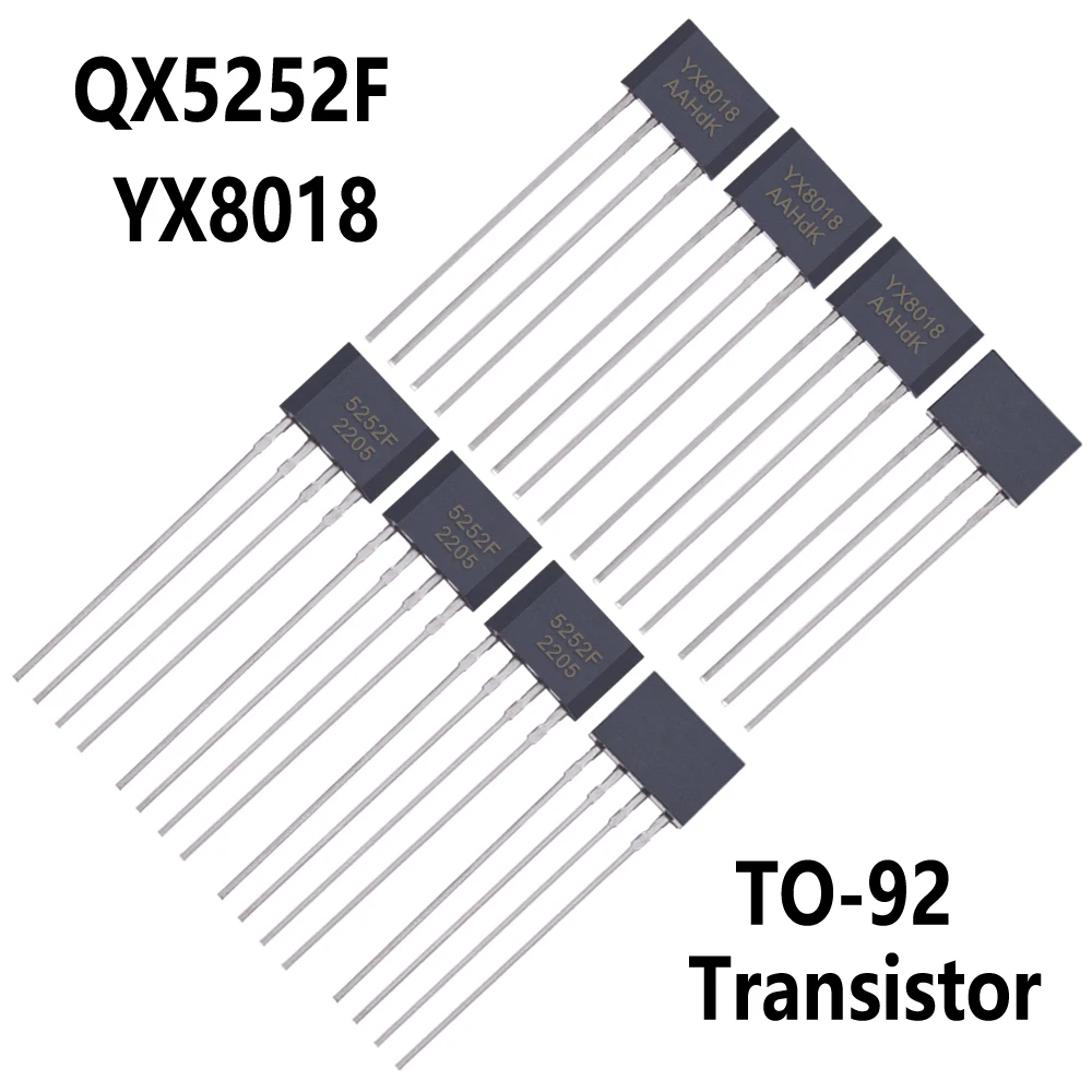 10/20/50/100/1000pcs QX5252 YX8018 QX5252F 5252F QX5252 YX8018 8018 TO-92 TO92  Transistor