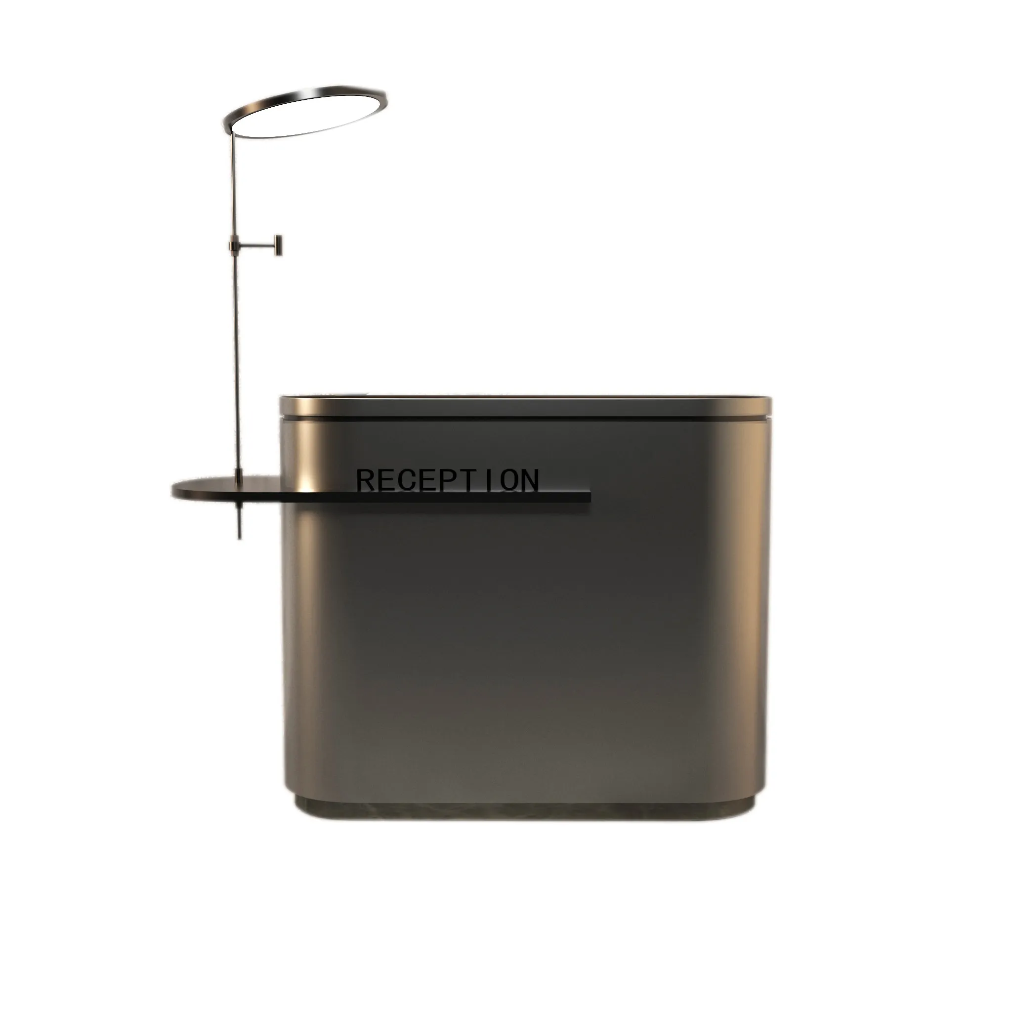 

Стойка ресепшн из нержавеющей стали, стойка обслуживания, кассовый прилавок, стойка для ресторана, художественной галереи, музея, бара