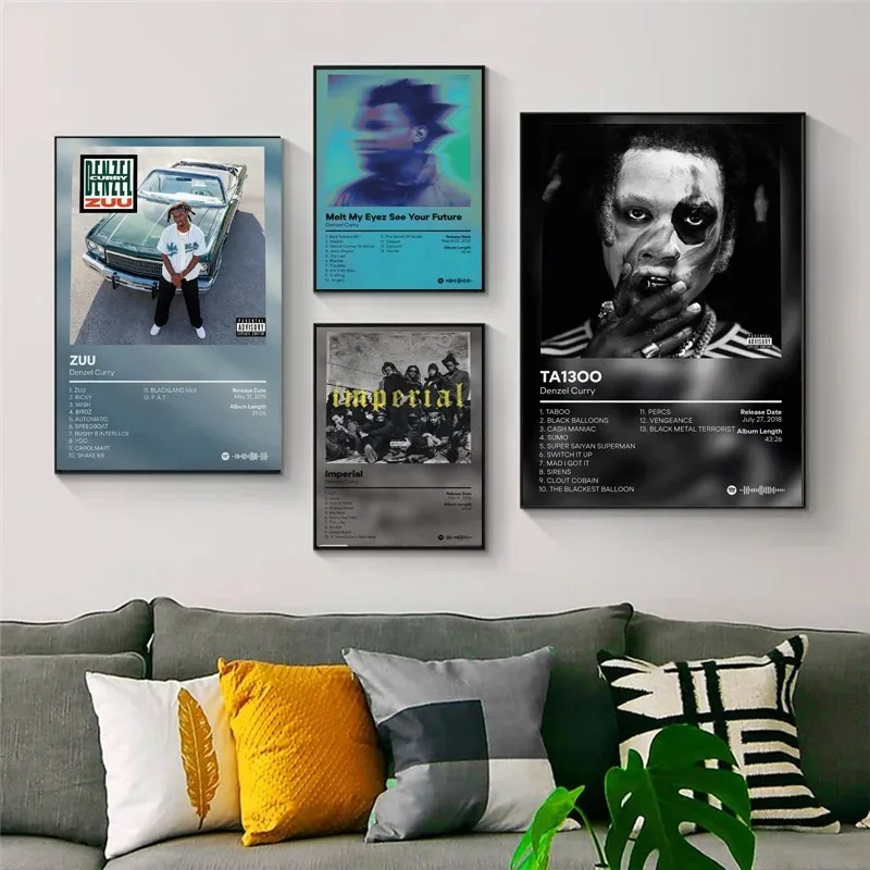 Denzel Curry Melt My Eyez See Your Music Star Album Cover Poster Prints Canvas Painting Art Wall Pictures Living Room Home Decor