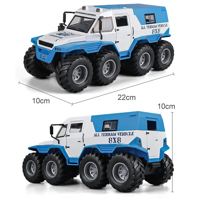 1:24 Scale Shaman 8X8 Alloy Car Model Light & Sound Effect Diecast Car Toys for Boys Birthday Gift Kids Toys Car Collection