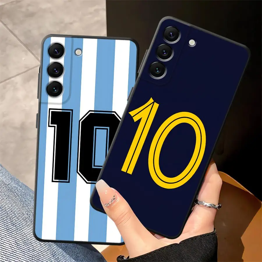 Number 10 Soft Phone Cover Case for Samsung Galaxy A51 A73 A41 A26 A72 A22 A52 A32 A23 A53 A24 A55 A25 A71 A36 A35