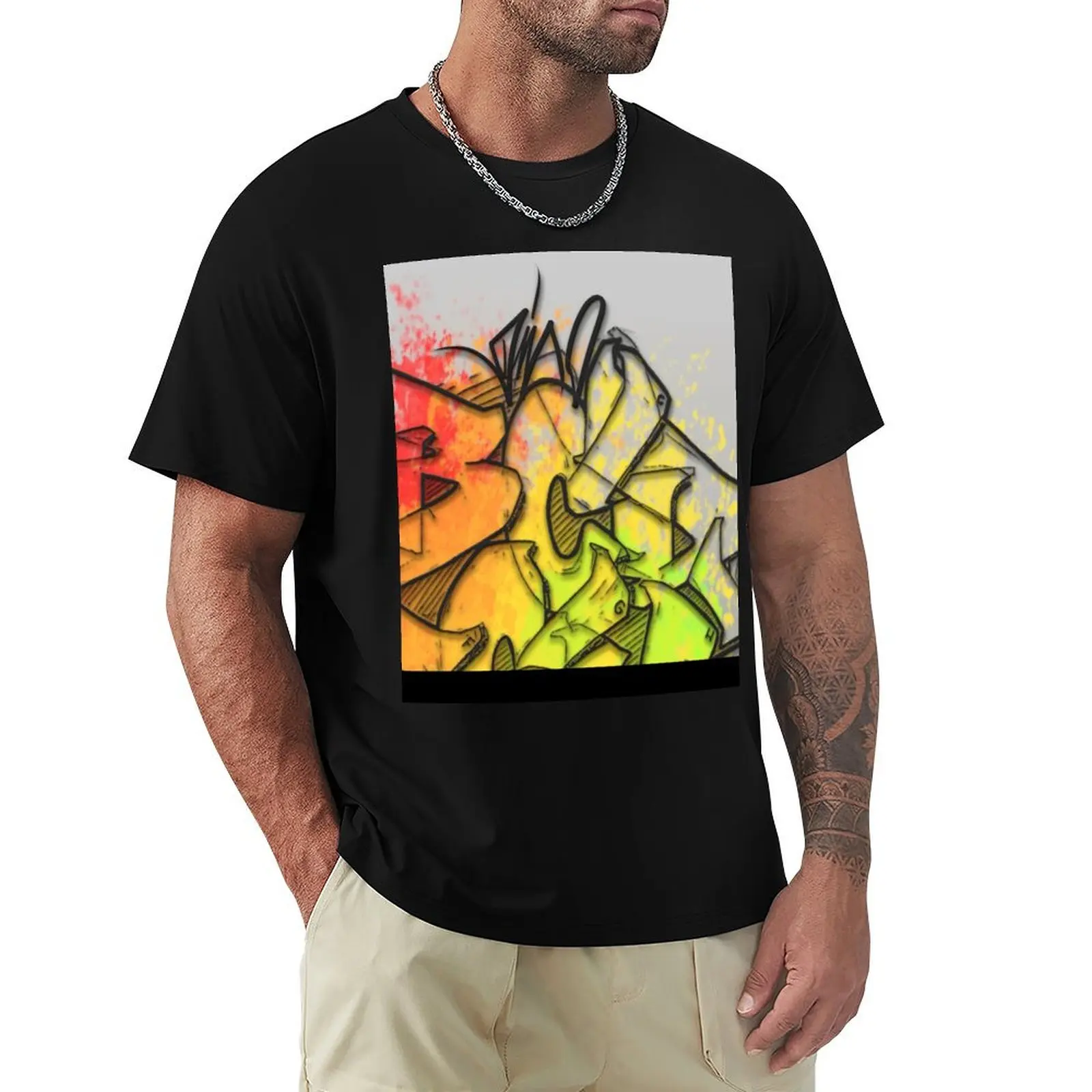 Top notch, handmade, high quality, unique, modern graffiti design by Dino T-Shirt Casual Basic Street Style T-Shirt