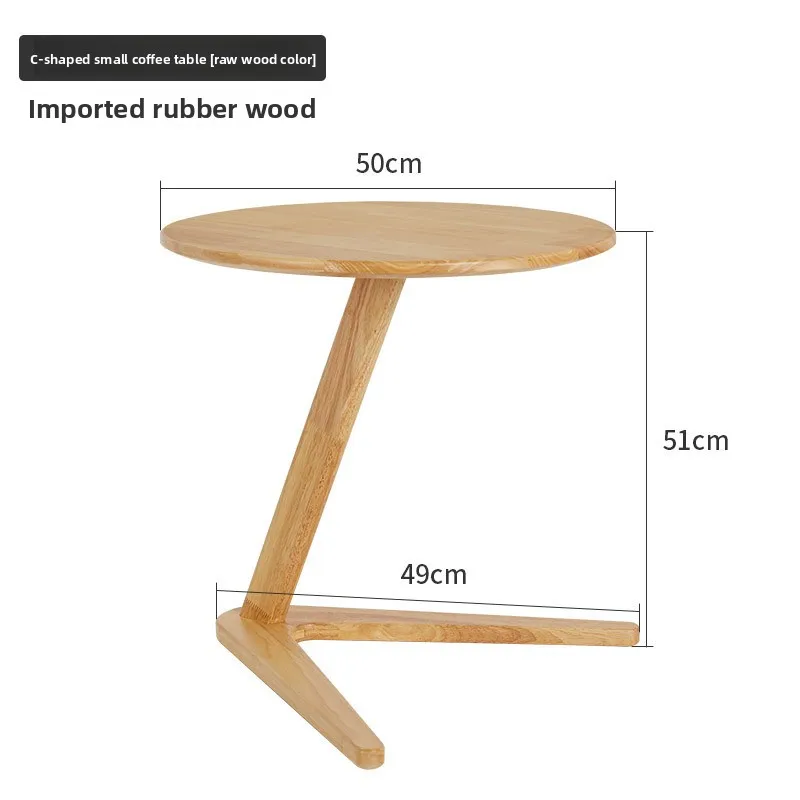 

Минималистичный журнальный столик из массива дерева, маленький круглый столик для дома, гостиной, придиванный столик.