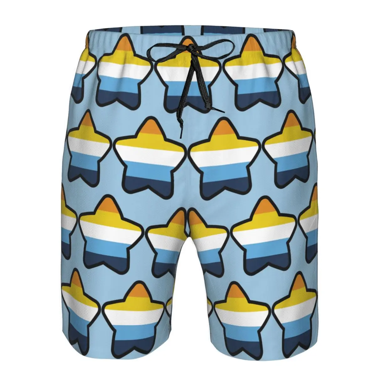 Aroace Flag Star Trunks Beach Board Shorts Casual Quick Dry Swim Summer Men Pants