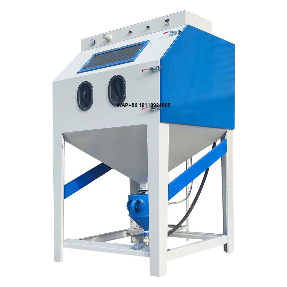 Capacity Upgraded High Pressure Sandblasting Cabinet Internal Pipe Blasting High Efficiency