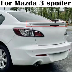 For Mazda 3 4Doors Sedan Spoiler 2011 2012 2013 2014 2015 2016 High Quality ABS Material Rear trunk cover wings spoiler Airfoil