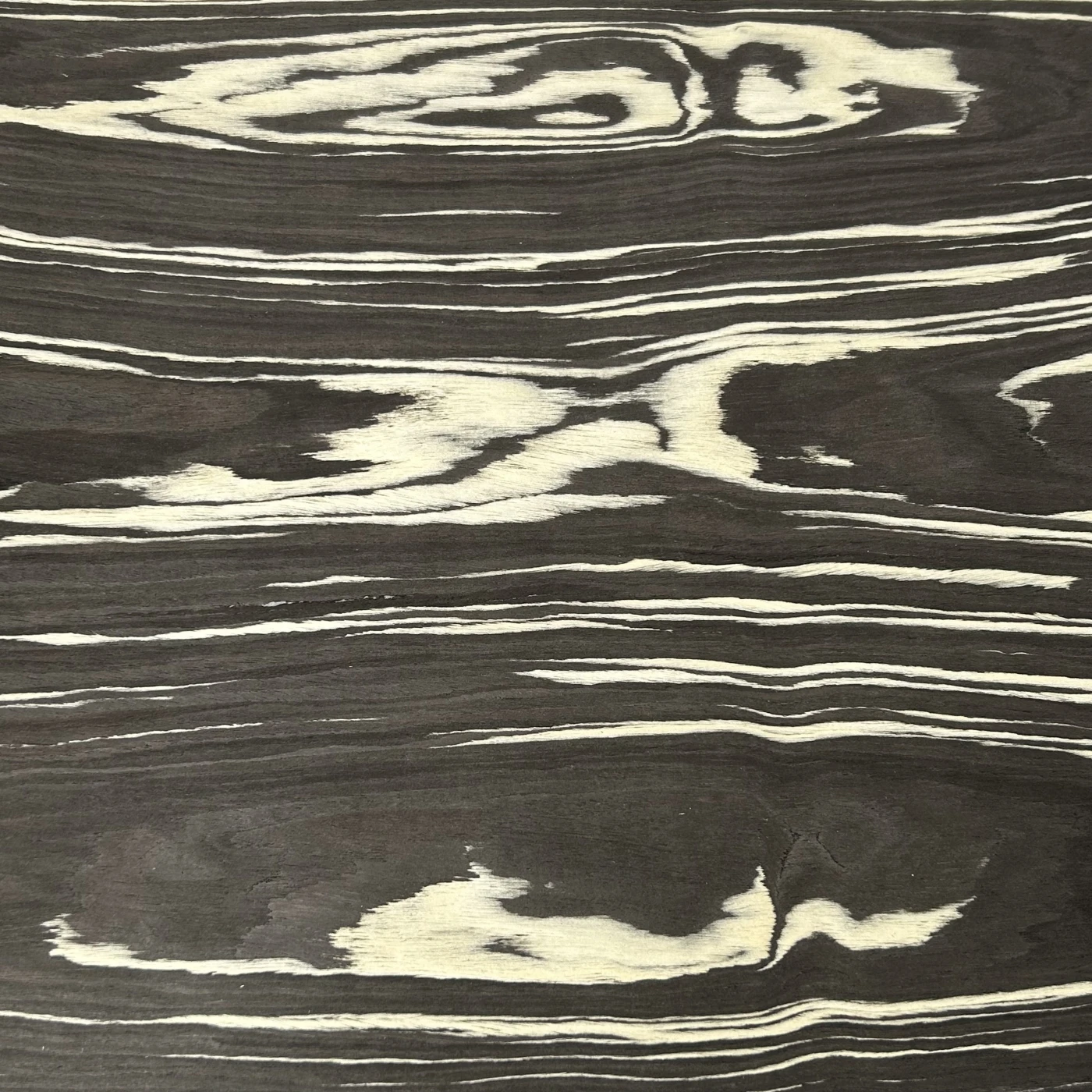 58x250cm Black&White Engineered Wood Veneer, Reconstituted Fleece Backed Butterfly Composite Sheet for Furniture Renovation