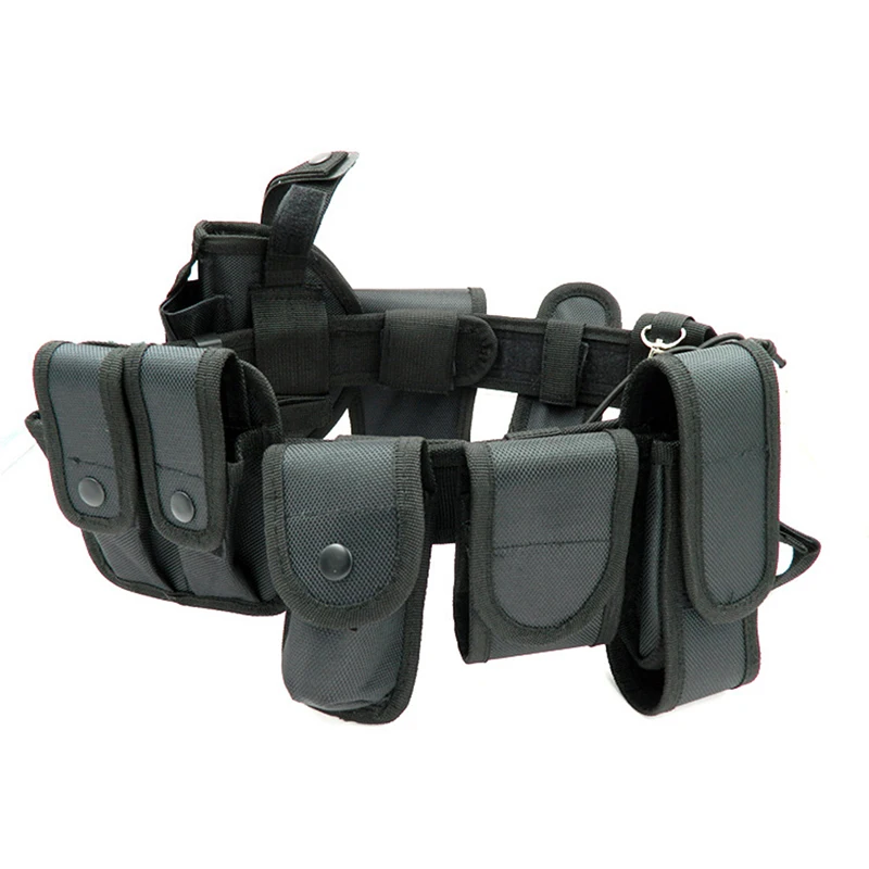 Multifunctional 10in1 Security Duty Belts Gun Holster Flashlight Pouch Sets Utility Kit Belt Duty Belt