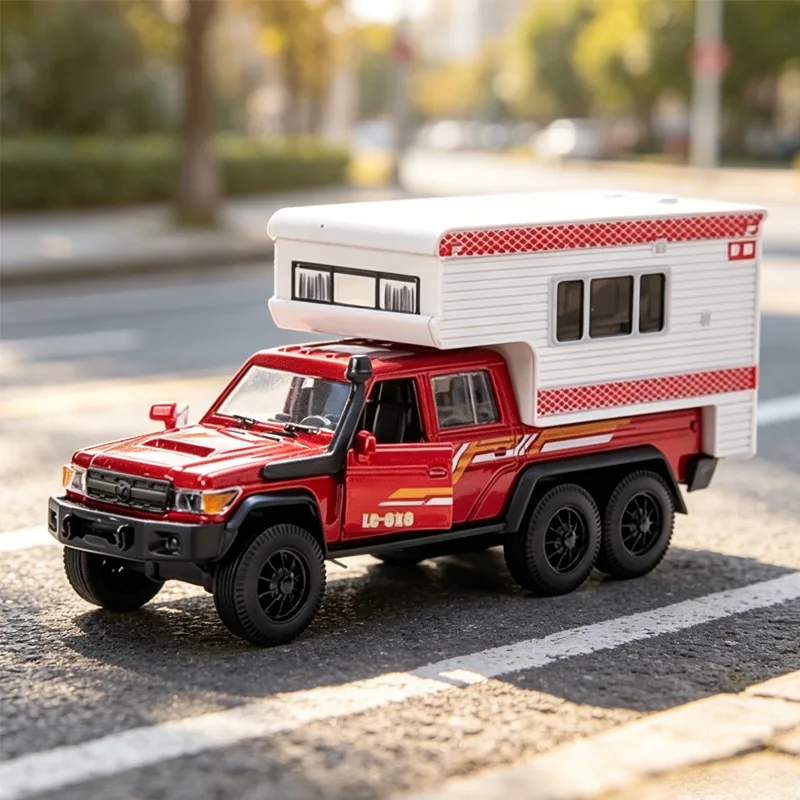 

Die-casting 1:32 alloy tourist RV model children's toys car ornaments pullback car model boy toy model