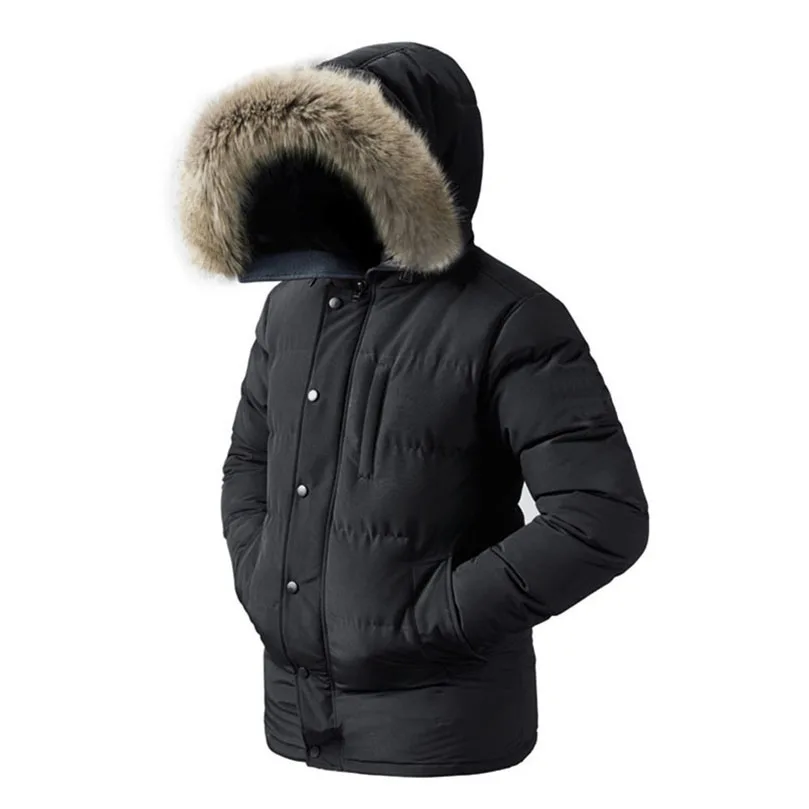 Winter Warm Thick Parkas Men Waterproof Hooded Fur Collar Parka Coat Male Trendy Casual Clothing Nice Oversize Plus Size 5XL