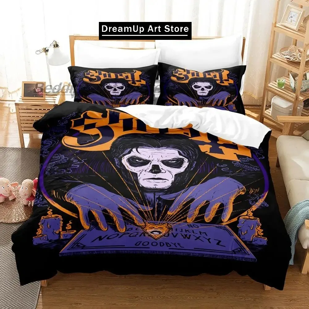 3D Ghost Rock Band Tank Bedding Set Single Twin Full Queen King Size Bed Set Aldult Kid Bedroom Duvetcover Sets