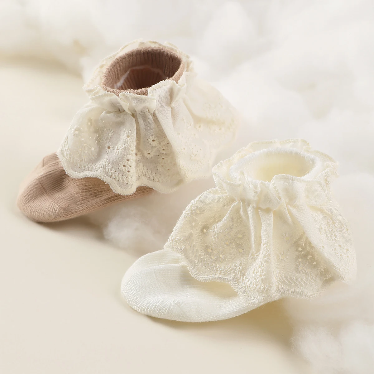 Novo bebê meias de algodão com rendas babados meninas meias de tornozelo crianças meias de chão bonito meias com babados para crianças meninas princesa meia