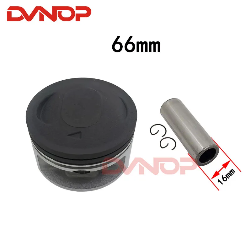 Motorcycle 66 mm Piston 16 mm Pin Ring Set For Qingqi Suzuki QM200GY GS200 GTX200 GS199 200cc Spare Parts