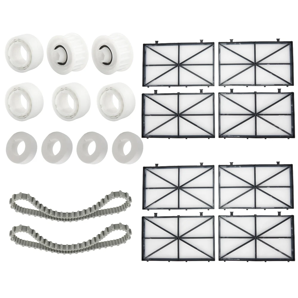 Filters Belts Wheels Dependable Pool Cleaning Components Replacement Kit 20 8 Filters Included 4 Positioning Wheels