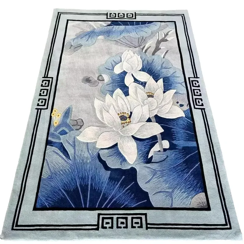 

Carpet European pastoral flower coffee table bedroom carpet thickened New Zealand sheep