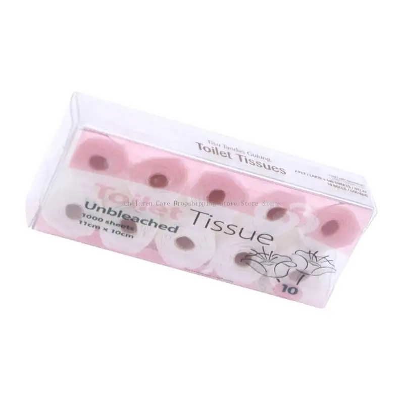 Simulation Miniature Tissue Paper Towel Roll Set For 1/12 Doll House Decoration