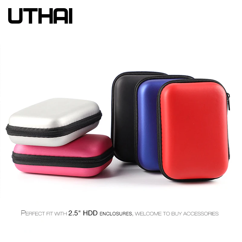 UTHAI T27 2,5-calowa torba na dysk twardy Zewnętrzny dysk twardy USB Torba do przechowywania dysku twardego Pokrowiec na kabel USB do komputera PC Laptop Pudełko na dysk twardy