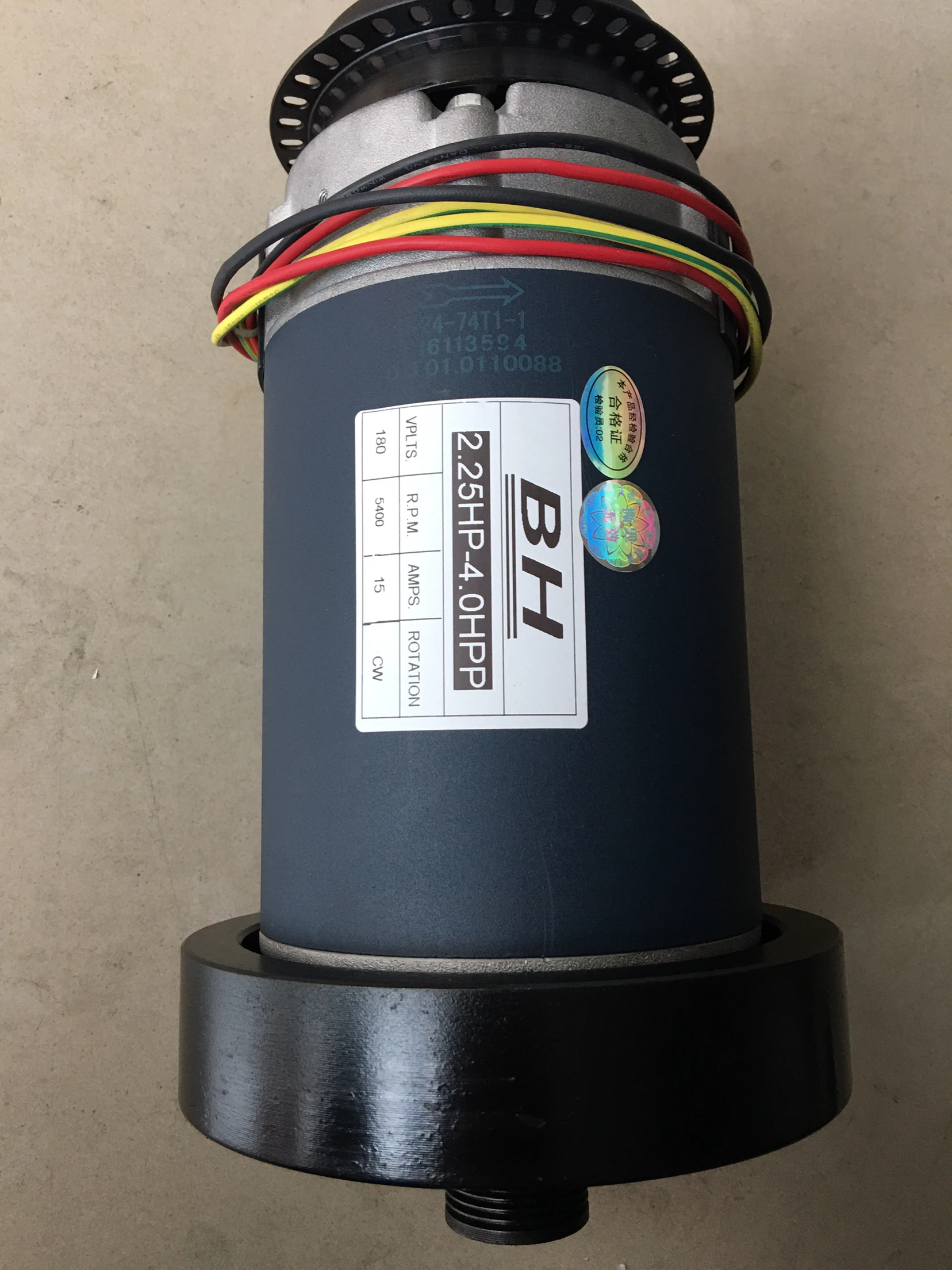 Treadmill dc motor 24-74T1-1 2.25-4.0hp 180V 15a 5400rpm