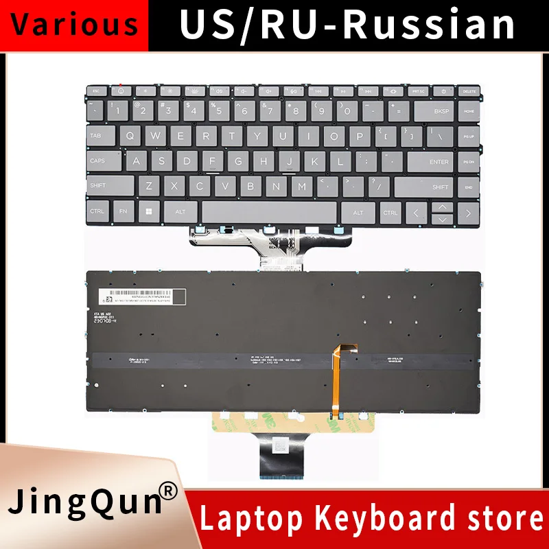 

US/RU Russian Keyboard For HP Pavilion X360 14-DV 14-DW 14-DY 14-DY0001 14M-DW 14-DV0010WM 14-DW0097NR 14M-DW0023DX