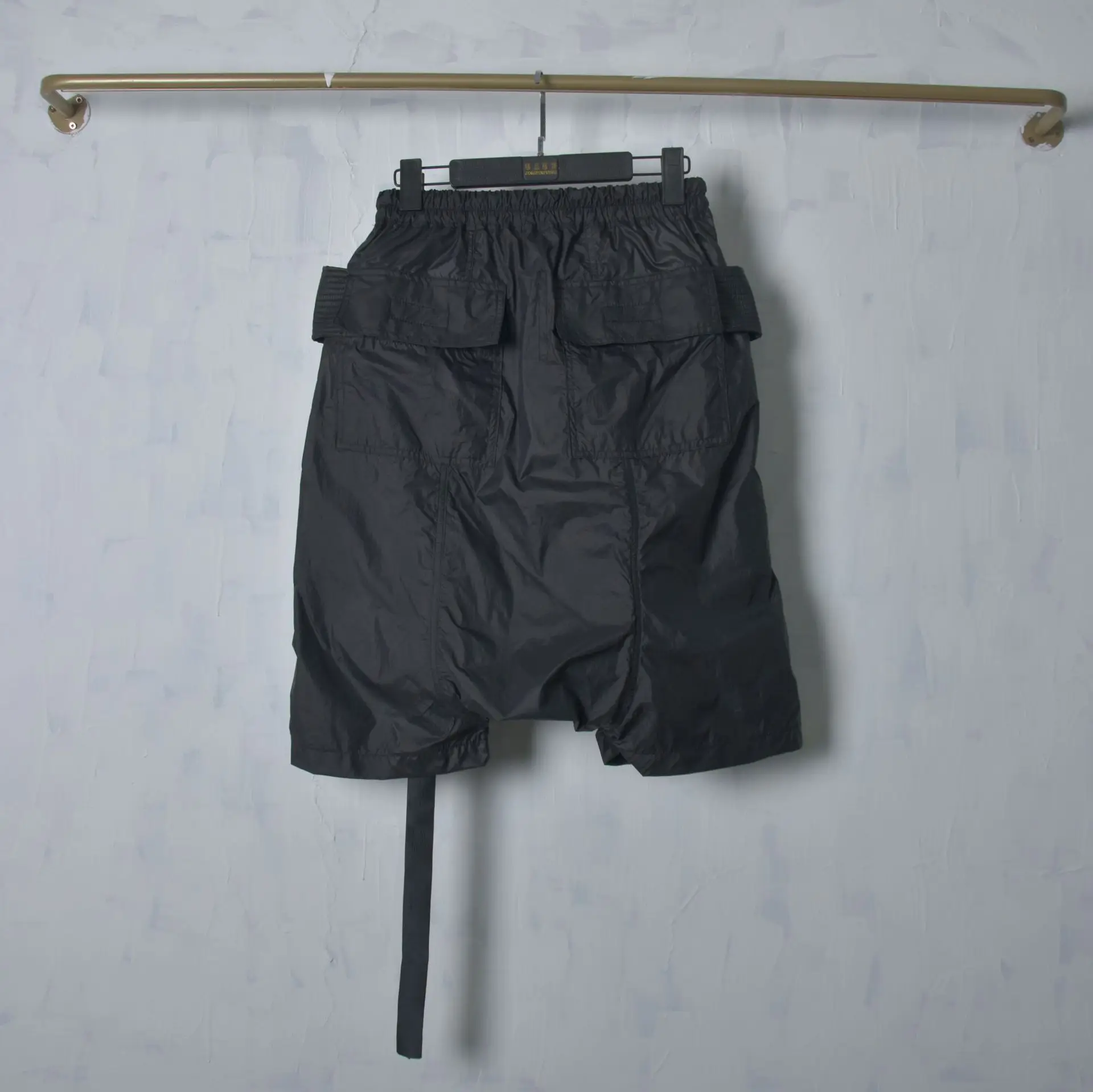 Owen Seak Men's Short Harem Gothic Style Men Clothing Casual Summer Loose Black Nylon High Street Classic Designer Shorts