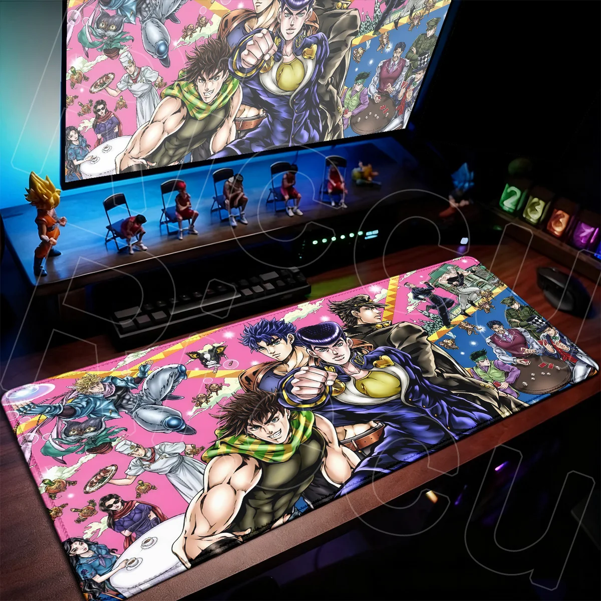 Hot Anime Jojo Bizarre Adventure Washable Mouse Pad Large Laptop Keyboard Mat PC Rubber Accessories XXL Anti-slip Office Mauspad