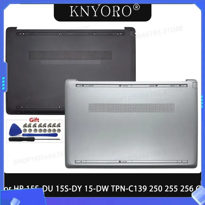 New Bottom Cover Case for HP 15S-DU 15S-DY 15-DW TPN-C139 250 G8 255 G8 256 G8 Laptop Base Shell Black Silver