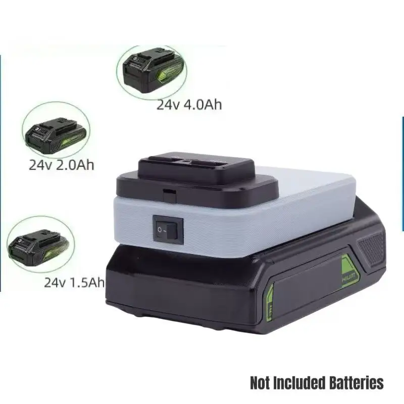 Adapter For Greenworks 24v Power Bank Mobile Phone Tablet Charging PD QC3.0 Electronic Device Port Panel Connector(Only Adapter）