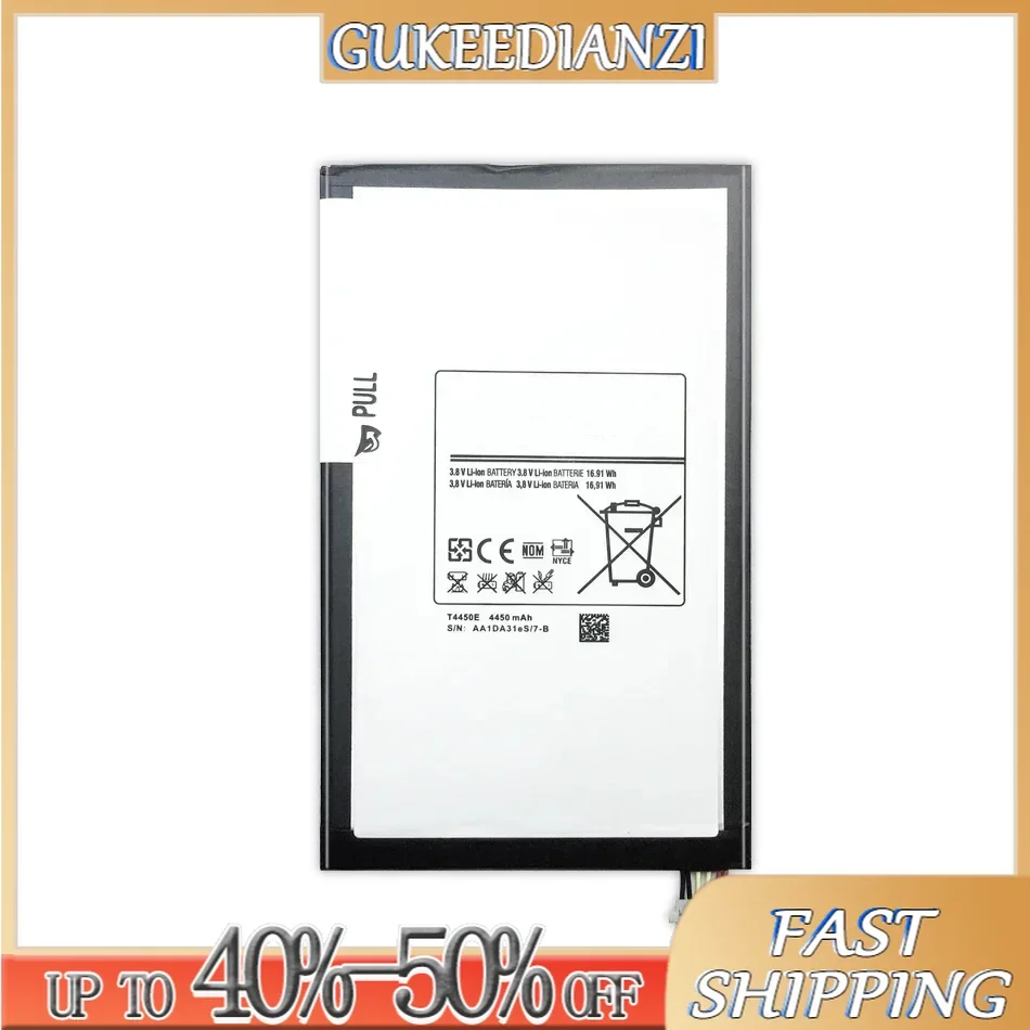 Replacement Battery 4450mAh Tablet T4450E For Samsung Galaxy Tab 3 8.0 T310 T311 T315 SM-T310 SM-T311 SM-T315 T4450C Batteries