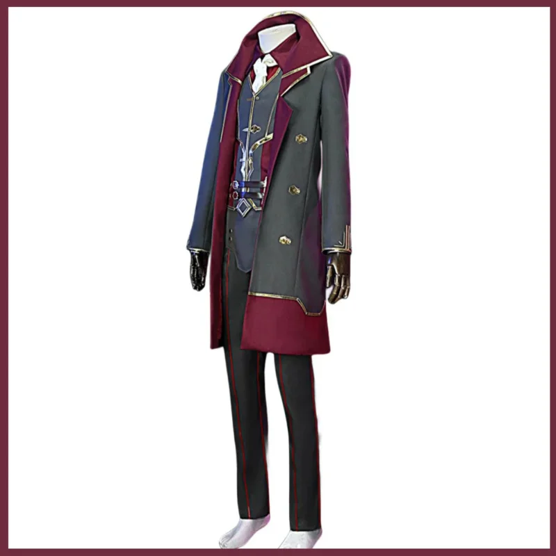 2025 ♥   Новая аниме-игра LOL Arcane Silco, карнавальный костюм, парик, военная форма, плащ, ботинки для взрослых, мужчина, Хэллоуин, Рождество, па ☆ ★