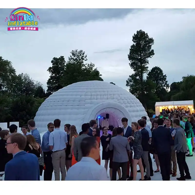 

able Waterproof Inflatable Igloo Tent, Inflatable Party Dome Tent With LED Light