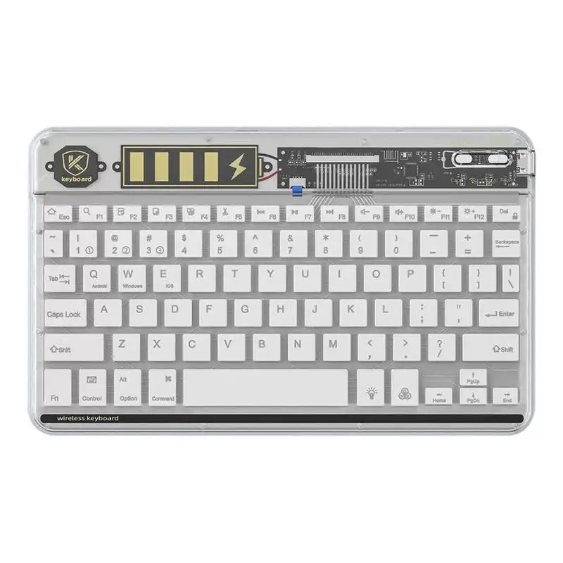 

Wireless Backlit Keyboard Multi-Device Keyboard Portable Slim Lightweight Phone Keyboard For Laptop Tablet