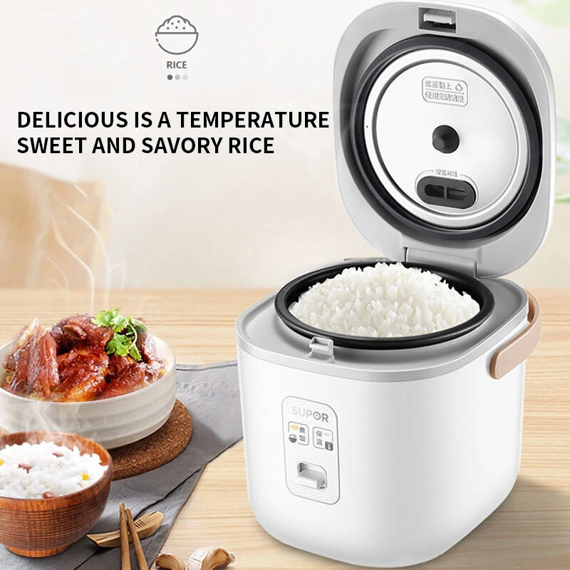 Subor Household Electric Rice Pot 1.2L Small Rice Pot Student Dormitory 1-2 Person Non stick Pot Small Rice Pot